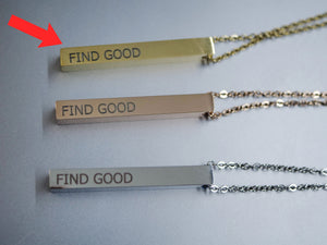 Find Good In Everything Stainless Steel Pendant